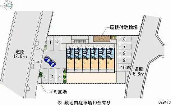 ★手数料０円★神戸市西区水谷２丁目 月極駐車場